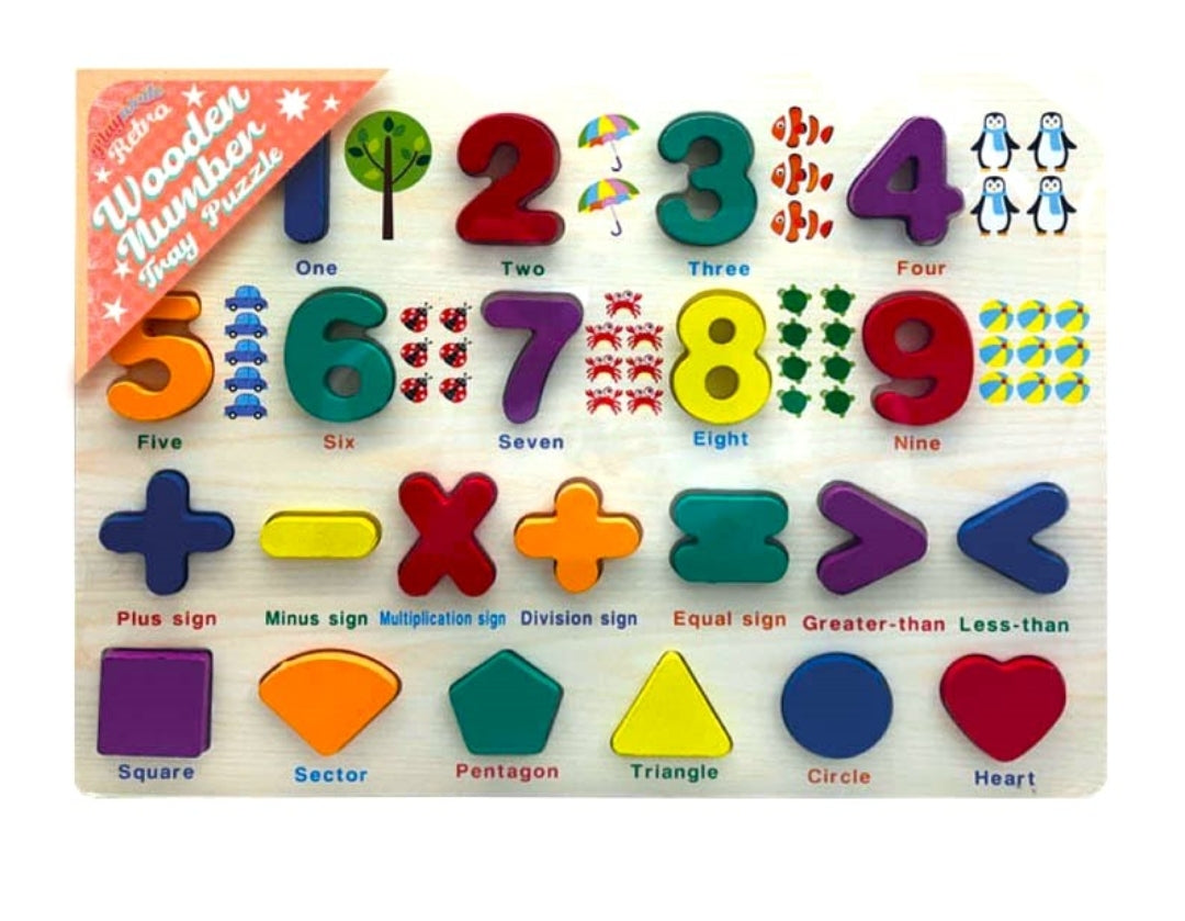 Wooden Number Puzzle