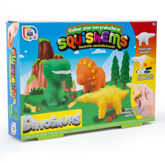 Colour In Dino Squishems