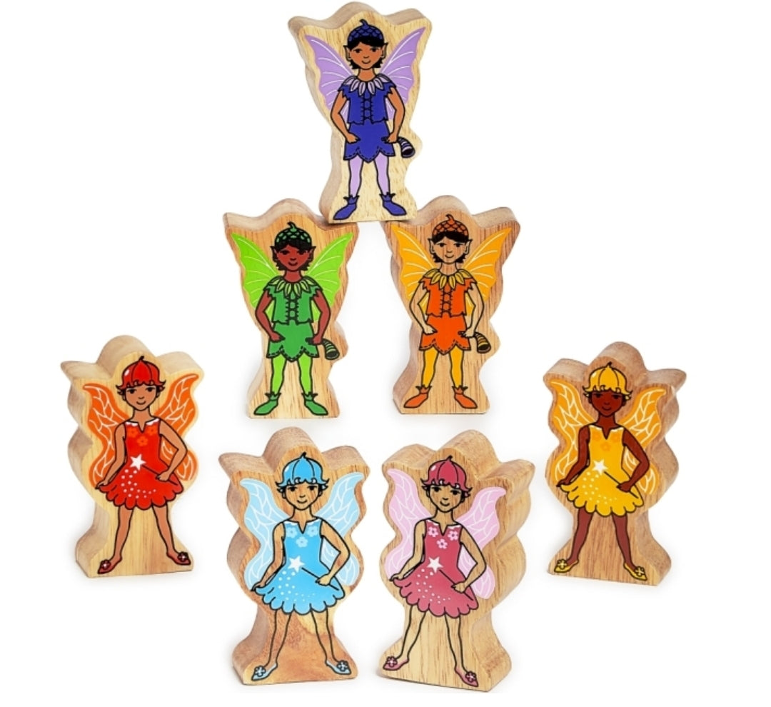 Wooden Rainbow Fairies